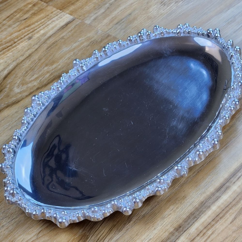 💜NWOB Mariposa Decorative Oval Tray w/Dustbag